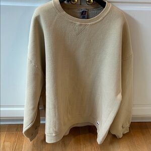 Vintage Russell Athletic Cream Crewneck Sweatshirt XXL